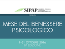 MESE DEL BENESSERE PSICOLOGICO 2016