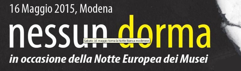 NOTTE BIANCA 2015_Modena