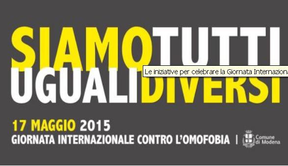 OMOFOBIA_GIORNATA INTERNAZIONALE 17_MAG_2015