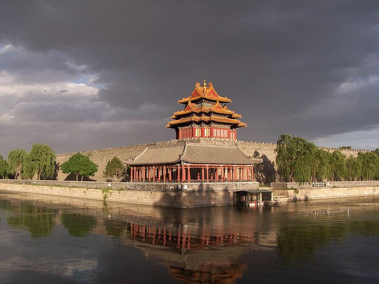 Sunset of the Forbidden City, Beijing (northwest cornor of the Forbidden City)