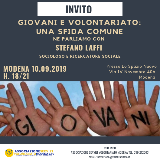 Giovani e volontariato_Laffi_10sett2019