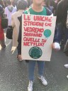 Studenti durante la manifestazione