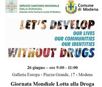 MODENA: GIORNATA MONDIALE LOTTA ALLA DROGA