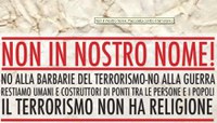 NON IN NOSTRO NOME - FIACCOLATA CONTRO IL TERRORISMO