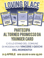 YoungER Card presenta "Loving place". Venite a trovarci a PLAY e mettetevi in gioco, sul serio.