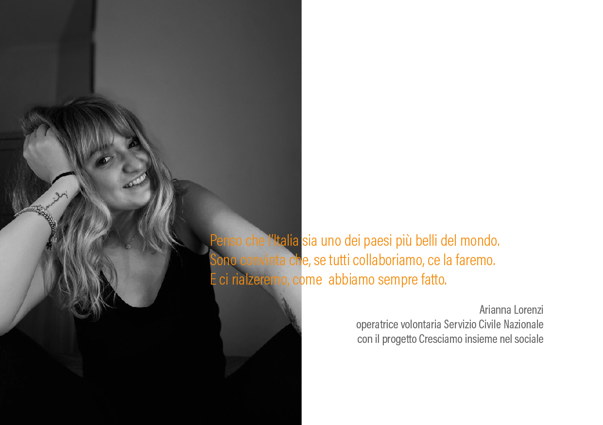 Arianna Lorenzi - volontaria in Servizio Civile -  #iorestoacasa