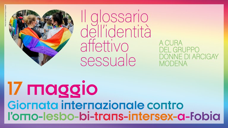 Il glossario dell'identità affettivo-sessuale Il glossario dell'identità affettivo-sessuale