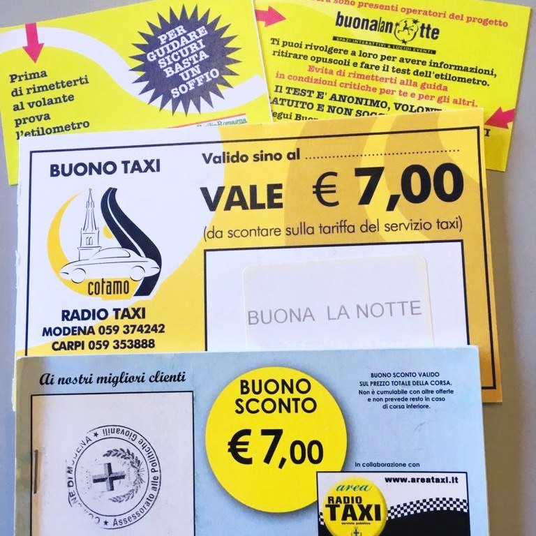 Un taxi all'inglese: un'uscita del progetto Buonalanotte