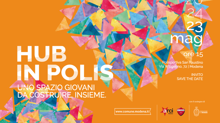 Hub in polis: uno spazio giovani da costruire. Insieme. Hub in polis: uno spazio giovani da costruire. Insieme.